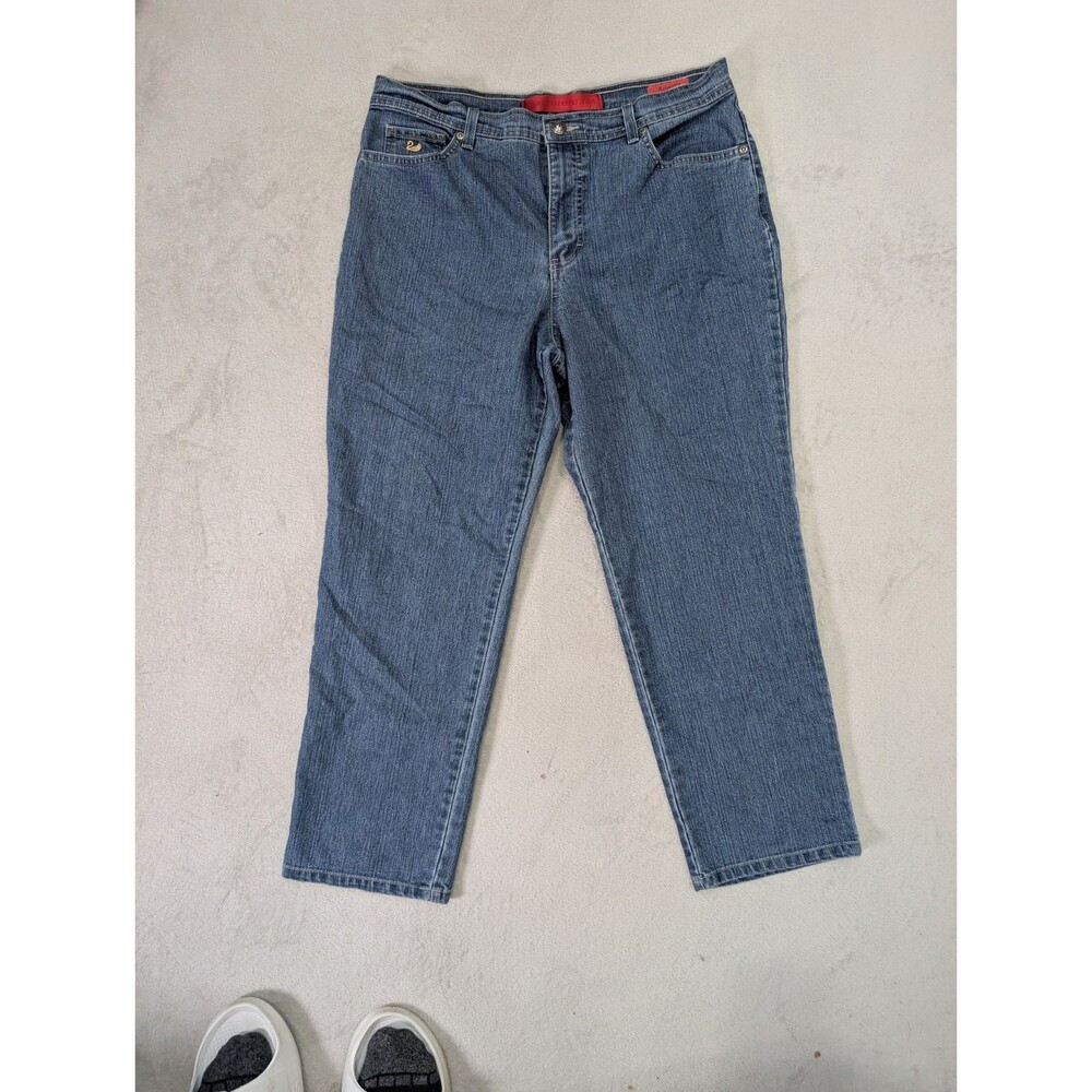 Gloria Vanderbilt Jeans Women Size 14 Amanda Blue Denim Stretch